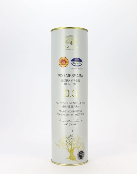 Vafis PDO Messara 0.3 Extra Virgin Olive Oil, 1L Tube