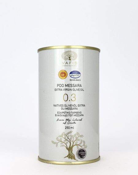Vafis PDO Messara 0.3 Extra Virgin Olive Oil, 250ml Tube