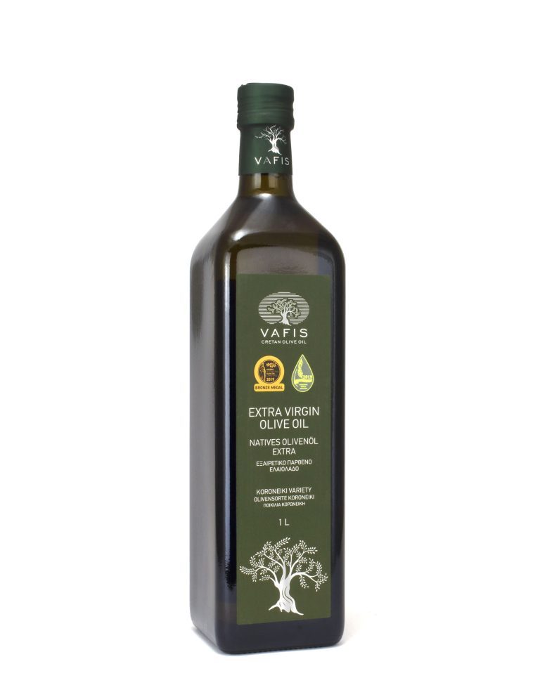 Vafis Extra Virgin Olive Oil, 1L Marasca Bottle