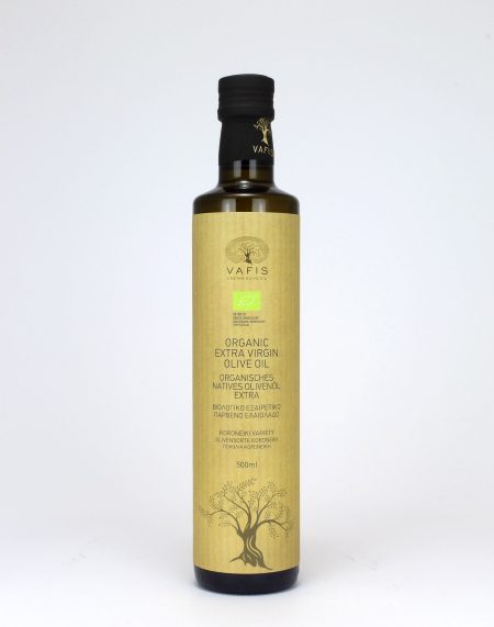 Vafis Organic Extra Virgin Olive Oil, 500ml Bottle