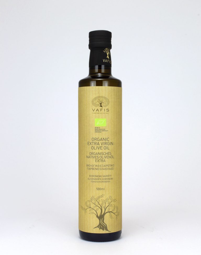 Vafis Organic Extra Virgin Olive Oil, 500ml Bottle